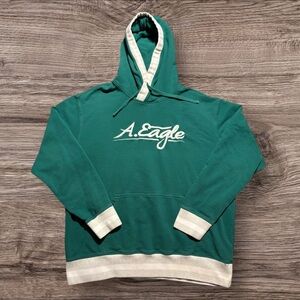 VINTAGE Y2K American Eagle Outfitters AEO A. Eagle Script Logo Hoodie